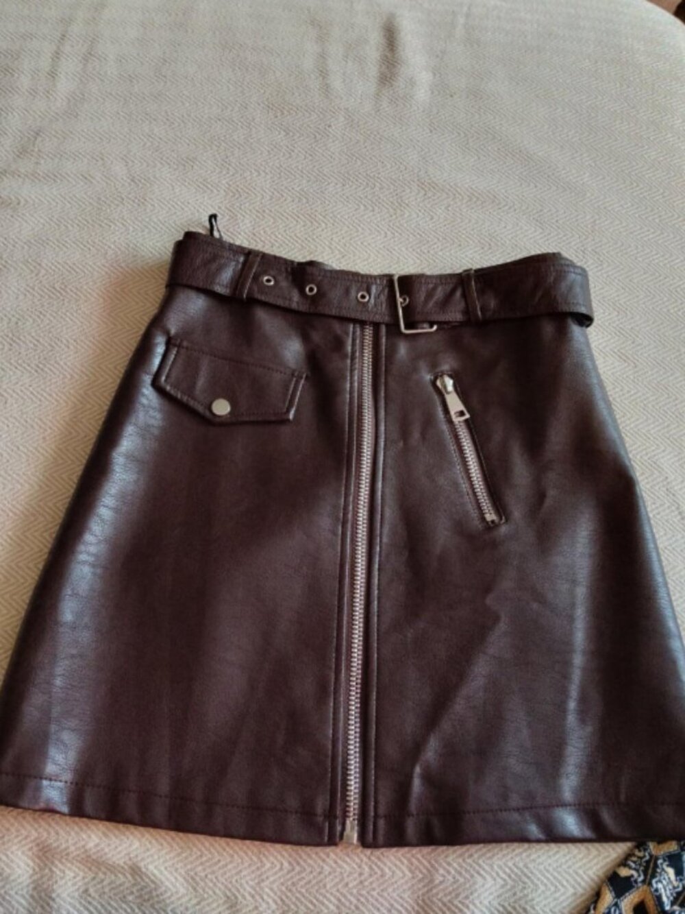 Leather skirt